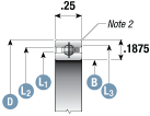 Type C Radial Contact Bearing Cross-section