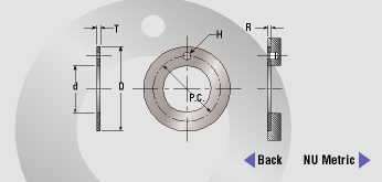 Inch Series NU Thrust Washers